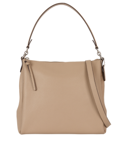 Shay Shoulder Bag, Leather, Beige, S, 3*